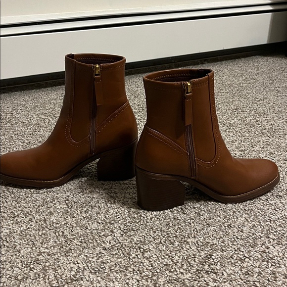 Franco Sarto Leather Ankle Boots - Picture 3 of 6